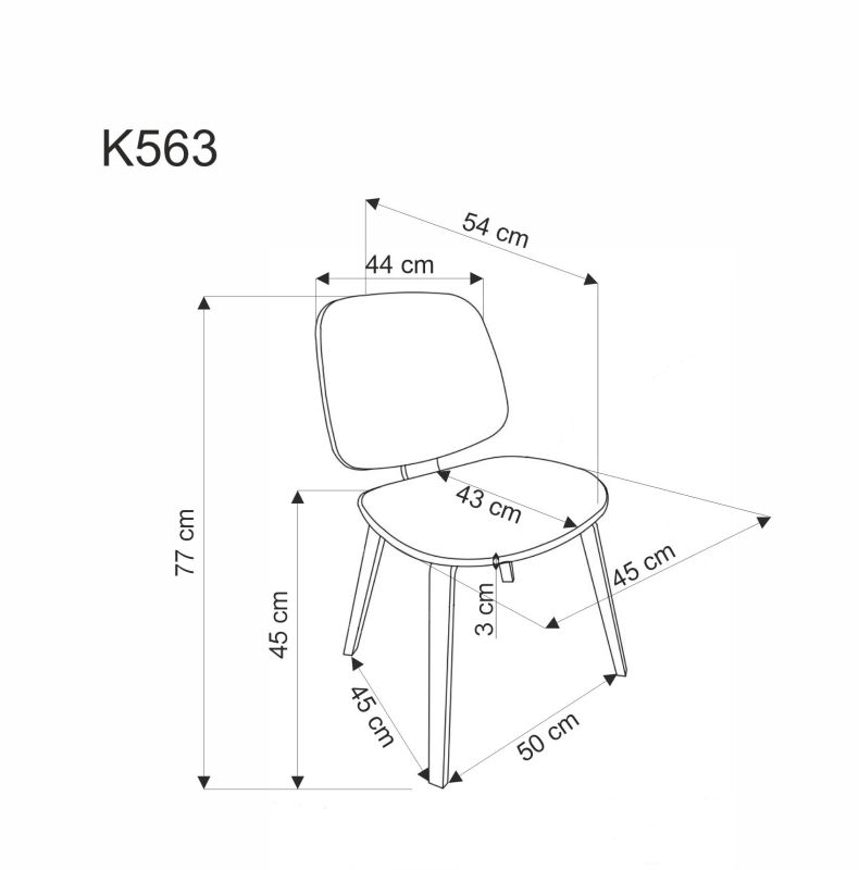 Jídelní židle K563