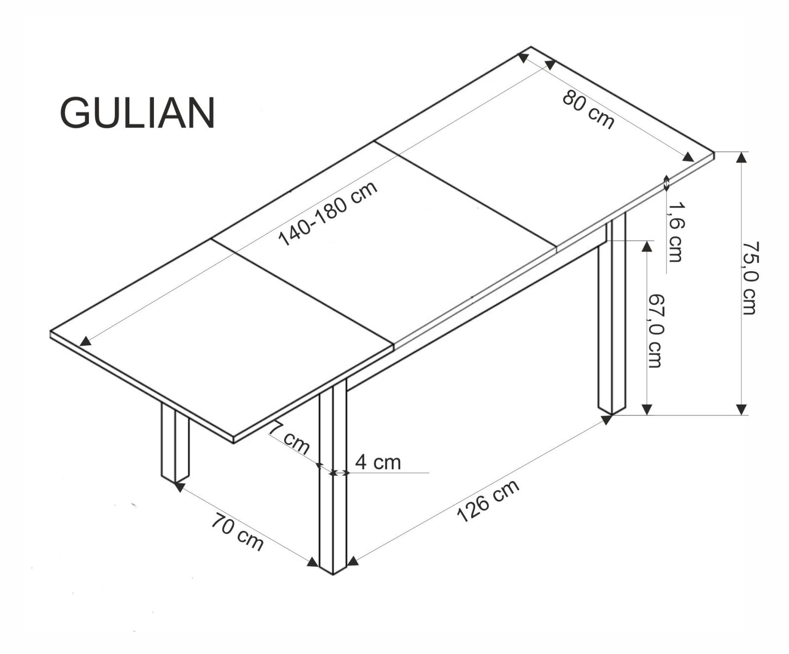 Jídelní stůl GULIAN